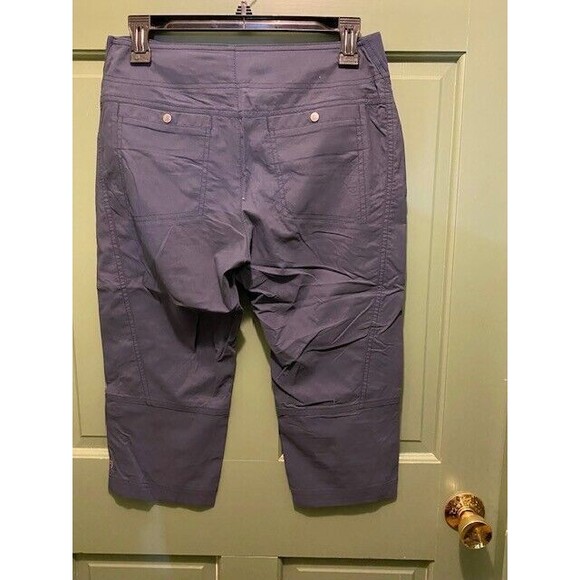 Royal Robbins Womens Sz 4 Trim Fit Blue Gray Capri Pants Outdoors Minimalistic - Picture 4 of 7